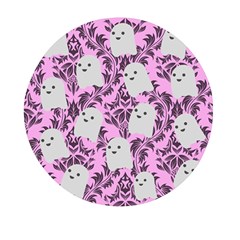 Pink Ghosts Mini Round Pill Box (Pack of 3)