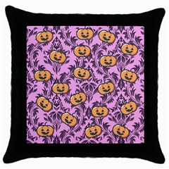 Pink Jacks Throw Pillow Case (black) by NerdySparkleGoth