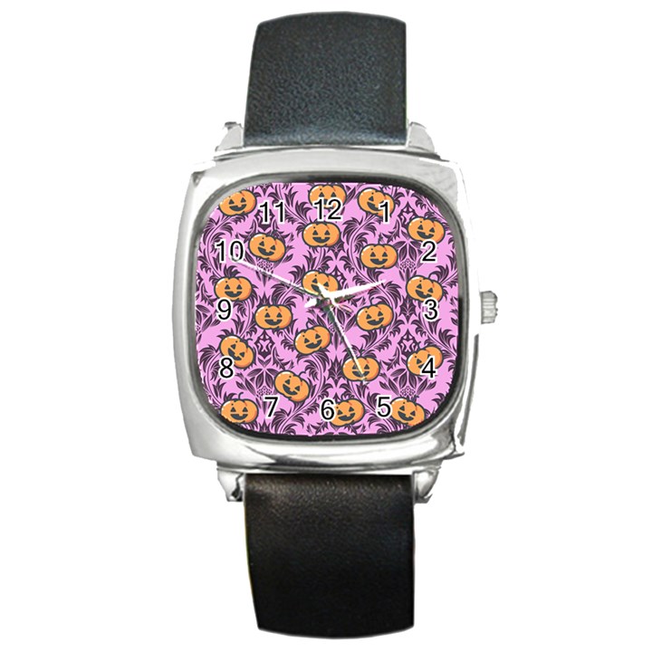 Pink Jacks Square Metal Watch