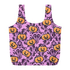 Pink Jacks Full Print Recycle Bag (l) by NerdySparkleGoth