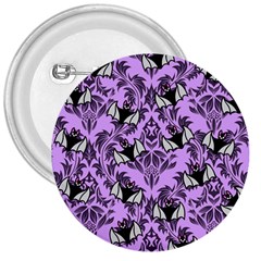 Purple Bats 3  Buttons by NerdySparkleGoth