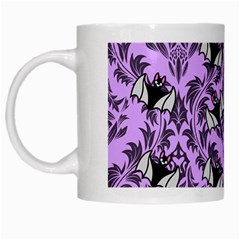 Purple Bats White Mug by NerdySparkleGoth