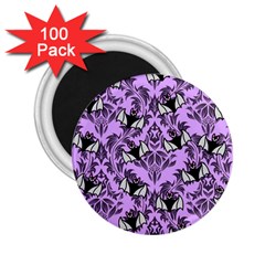 Purple Bats 2 25  Magnets (100 Pack)  by NerdySparkleGoth