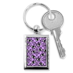 Purple Bats Key Chain (rectangle) by NerdySparkleGoth