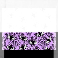 Purple Bats Rectangular Jigsaw Puzzl by NerdySparkleGoth