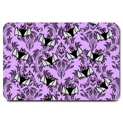 Purple Bats Large Doormat  by NerdySparkleGoth