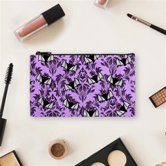 Purple Bats Cosmetic Bag (small) by NerdySparkleGoth