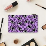 Purple Bats Cosmetic Bag (Small) Back