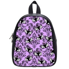 Purple Bats School Bag (small) by NerdySparkleGoth