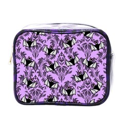 Purple Bats Mini Toiletries Bag (one Side) by NerdySparkleGoth