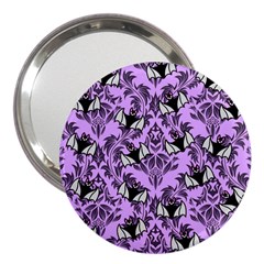 Purple Bats 3  Handbag Mirrors by NerdySparkleGoth