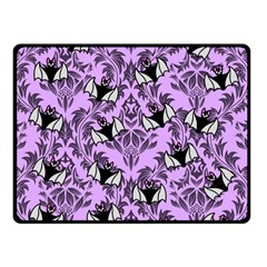 Purple Bats Double Sided Fleece Blanket (small)  by NerdySparkleGoth