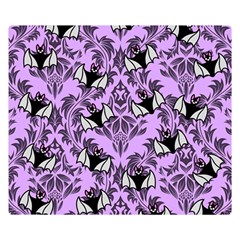 Purple Bats Double Sided Flano Blanket (small)  by NerdySparkleGoth