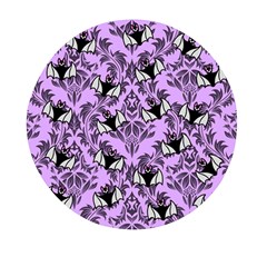 Purple Bats Mini Round Pill Box by NerdySparkleGoth