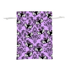 Purple Bats Lightweight Drawstring Pouch (m) by NerdySparkleGoth