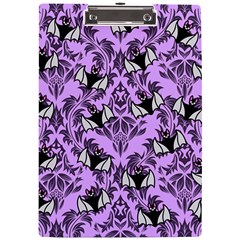 Purple Bats A4 Clipboard by NerdySparkleGoth