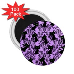 Purple Cats 2 25  Magnets (100 Pack)  by NerdySparkleGoth