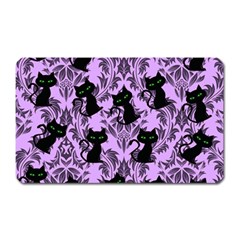 Purple Cats Magnet (rectangular) by NerdySparkleGoth