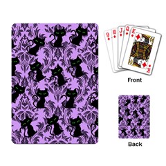 Purple Cats Playing Cards Single Design (rectangle) by NerdySparkleGoth