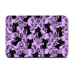 Purple Cats Small Doormat  by NerdySparkleGoth