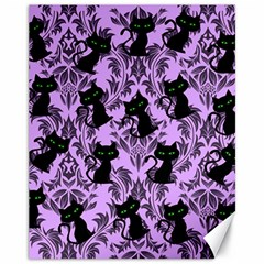 Purple Cats Canvas 11  X 14  by NerdySparkleGoth