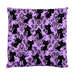 Purple Cats Standard Cushion Case (one Side) by NerdySparkleGoth