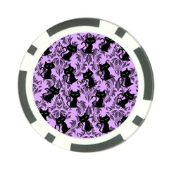 Purple Cats Poker Chip Card Guard (10 Pack) by NerdySparkleGoth