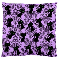 Purple Cats Standard Flano Cushion Case (one Side) by NerdySparkleGoth