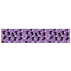 Purple Cat Small Flano Scarf by NerdySparkleGoth