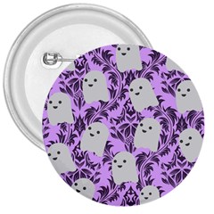 Purple Ghosts 3  Buttons by NerdySparkleGoth