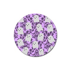 Purple Ghosts Magnet 3  (round) by NerdySparkleGoth