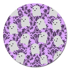 Purple Ghosts Magnet 5  (round) by NerdySparkleGoth