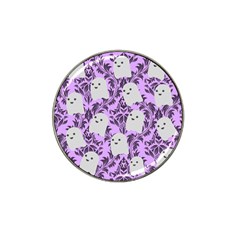 Purple Ghosts Hat Clip Ball Marker (4 Pack) by NerdySparkleGoth