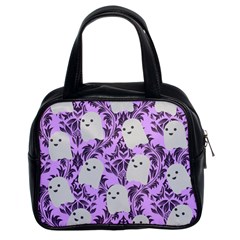 Purple Ghosts Classic Handbag (two Sides) by NerdySparkleGoth