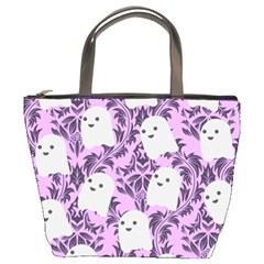 Purple Ghosts Bucket Bag by NerdySparkleGoth