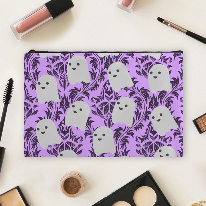 Purple Ghosts Cosmetic Bag (Large)