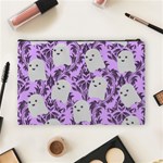 Purple Ghosts Cosmetic Bag (Large) Back