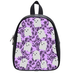 Purple Ghosts School Bag (small) by NerdySparkleGoth