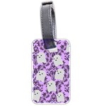 Purple Ghosts Luggage Tag (two sides) Front