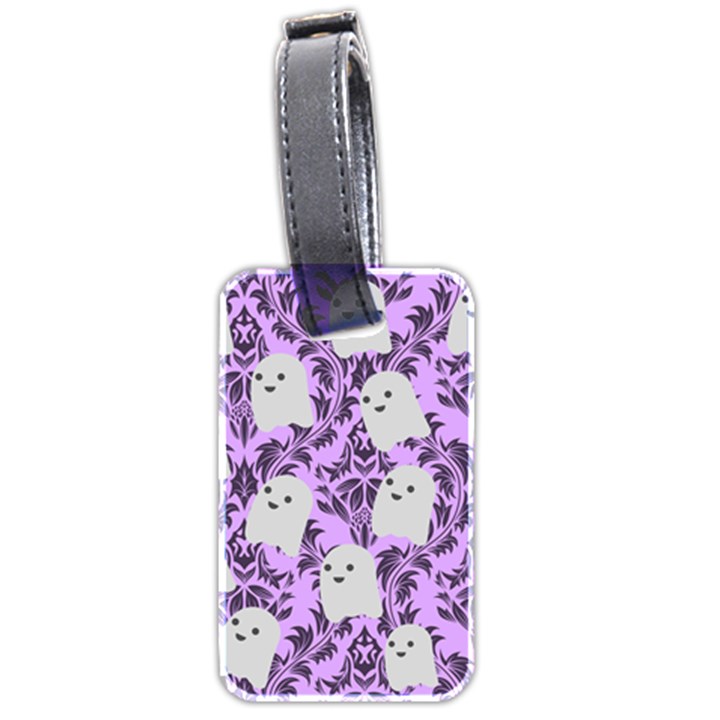 Purple Ghosts Luggage Tag (two sides)