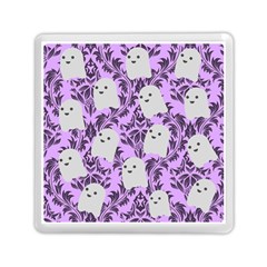 Purple Ghosts Memory Card Reader (square) by NerdySparkleGoth