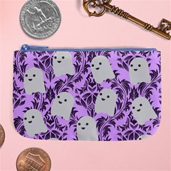 Purple Ghosts Large Coin Purse by NerdySparkleGoth