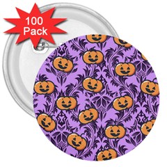 Purple Jack 3  Buttons (100 pack) 