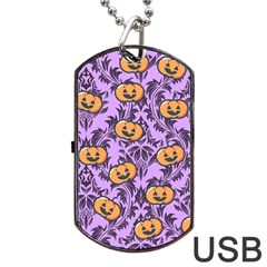 Purple Jack Dog Tag USB Flash (One Side)