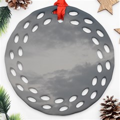 Storm Clouds Collection Ornament (round Filigree) by HoneySuckleDesign