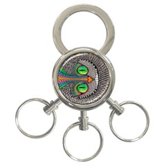 Alice In Wonderland Cat 3-ring Key Chain by artworkshop