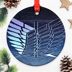 Attack On Titan Scouting Legion Round Ornament (two Sides) by artworkshop