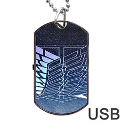 Attack On Titan Scouting Legion Dog Tag Usb Flash (one Side) by artworkshop