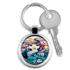 Beautifull Ariel Little Mermaid  Painting Key Chain (round) by artworkshop