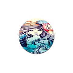 Beautifull Ariel Little Mermaid  Painting Golf Ball Marker (4 Pack) by artworkshop